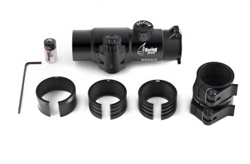 Image of Bering Optics Night Probe Mini B and W Clip-on NV Attachment, White Phosphor Gen 3, Unfilmed W/ Clip-on Mounting System for 30-56mm Objective Lenses, Black, BE36142W