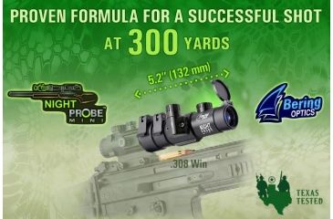 Image of Bering Optics Night Probe Mini Gen 2+ Night Vision Attachment, Black BE36143