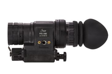 Image of Bering Optics PVS-14BE Elite Night Vision Monocular Kit, MIL SPEC White Phosphor, Gen 3+, Unfilmed w/Manual Gain, Black BE73140MGUW