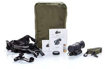 Image of Bering Optics PVS-14BE Elite Night Vision Monocular Kit, MIL SPEC White Phosphor, Gen 3+, Unfilmed w/Manual Gain, Black, BE73140MGUW