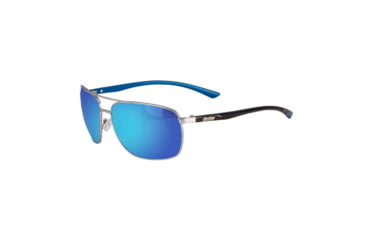 Image of Berkley BER002 Sunglasses, Silver Frame, Blue Mirror Grey Base Lens, 1479096