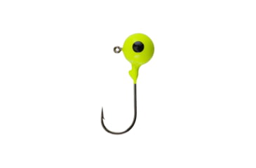 Image of Berkley Essentials Round Ball Jigs, Hook Size 3/0, Tackle Size 1/2oz / 14g, Chartreuse, BRBJ12-CH