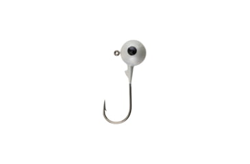 Image of Berkley Essentials Round Ball Jigs, Hook Size 3/0, Tackle Size 3/8oz / 10.5g, White, BRBJ38-WH