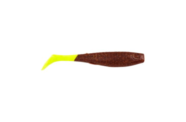 Image of Berkley Gulp! Alive! Paddleshad, Pint 4x7, 4in, Root Beer Gold/Chartreuse, GAPPS4-RBGC