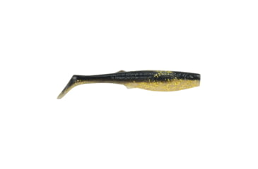 Image of Berkley Gulp! Alive! Paddleshad Soft Bait, 4in / 10cm, 3 oz, Black Gold, GAFHPPS4-BGD