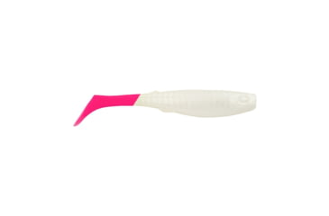 Image of Berkley Gulp! Saltwater Paddleshad Soft Bait Lures, 4in, 4 Pack, Pearl White/Pink, 1520450