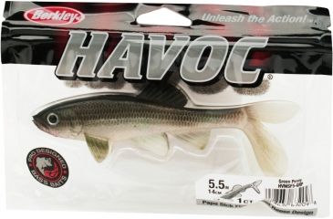 Image of Berkley Havoc Sick Fish Bait, 5.5in., Green Penny 178388