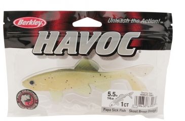 Image of Berkley Havoc Sick Fish Bait, 5.5in., Swamp Gas 178391