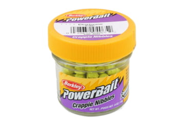 Image of Berkley PowerBait Crappie Nibbles, Chartreuse, 1005008