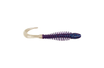 Image of Berkley PowerBait Curly Bones Soft Bait, 3in, 10 Pack, Electric Blue/White, 1571458