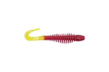 Image of Berkley PowerBait Curly Bones Soft Bait, 3in, 10 Pack, Purple/Chartreuse, 1571452