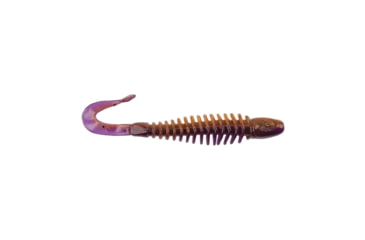Image of Berkley PowerBait Curly Bones Soft Bait, 4in, 8 Pack, Peanut Butter and Jelly, 1571471