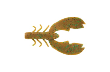 Image of Berkley PowerBait MaxScent Chigger Craw Soft Bait, 3in, 8 Pack, Pumpkin Green Fleck, 1520652