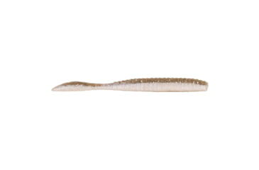 Image of Berkley PowerBait MaxScent Flat Worm, 3.6in, 10 Pack, Brown Back, 1482221