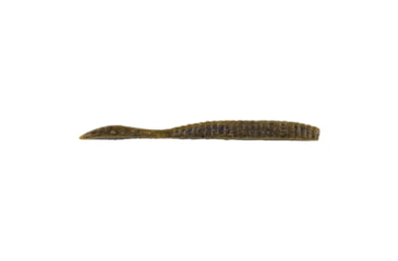 Image of Berkley PowerBait MaxScent Flat Worm, 3.6in, 10 Pack, Green Pumpkin, 1482223