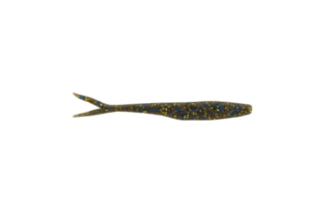 Image of Berkley PowerBait MaxScent Flatnose Minnow Soft Bait, 4in, 10 Pack, Smoke Black Blue Gold, 1436775