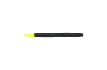Image of Berkley PowerBait Maxscent The General Soft Bait, 6in, 5 Pack, Black/Chartreuse, 1520726