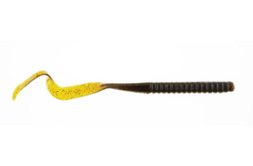 Image of Berkley PowerBait Power Worms Soft Bait, 10in, 8 Pack, Green Pumpkin, 1307520