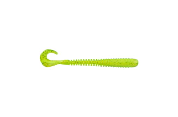 Image of Berkley PowerBait Rib Worm Soft Bait Lures, 4in, 10 Pack, Citrus Blast, 1593179