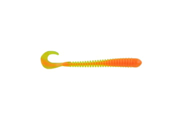 Image of Berkley PowerBait Rib Worm Soft Bait Lures, 4in, 10 Pack, Citrus Punch, 1593180
