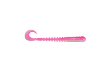 Image of Berkley PowerBait Rib Worm Soft Bait Lures, 4in, 10 Pack, Pink Shad, 1593187