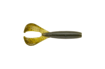 Image of Berkley PowerBait The Boss Grub Soft Bait, 3in, 9 Pack, Green Pumpkin, 1546031