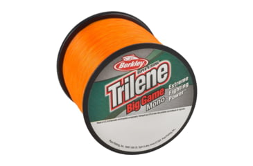 Image of Berkley Trilene Big Game Mono 25lb 595yd Quarter Spool, Blaze Orange, 0.015 in/0.37 mm, 1540457