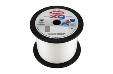 Image of Berkley x9 Braid Superline, 0.10mm class/0.004in class, 8lb test/20 lbC/9.0kg, 2188yd/2000m, 2lb, Crystal, X9BBK8-CY, Crystal, 0.004 in/0.10 mm, 1486907