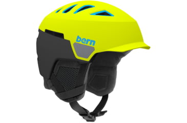 Image of Bern Heist Helmet - Men's-Matte Neon Yellow-Small