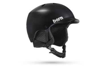 Image of Bern Helmets Watts Carbon Fiber Asian Fit Winter Helmet Barn Deal, SM25C23SBK3