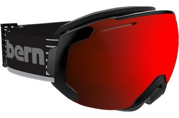 Image of Bern Jackson Goggles - Men's-Black Retro-Red/Black Mirror