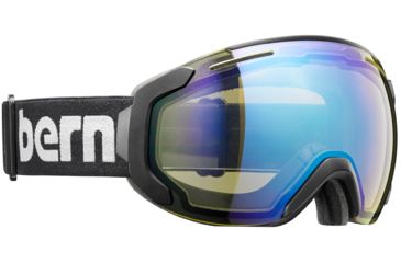 Image of Bern Jackson Medium Frame Goggles-Black/Dark Grey-Yellow/Blue Light Mirror-Medium
