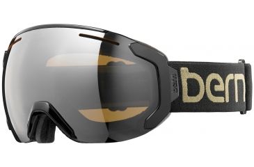 Image of Bern Juno Medium Frame Goggles-Black/Gold-Gold Light Mirror-Medium