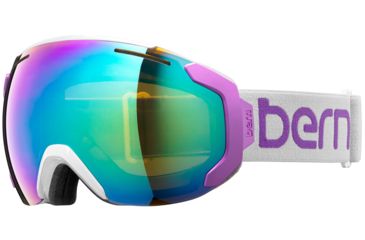 Image of Bern Juno Medium Frame Goggles-Grey/Purple-Green/Blue Light Mirror-Medium