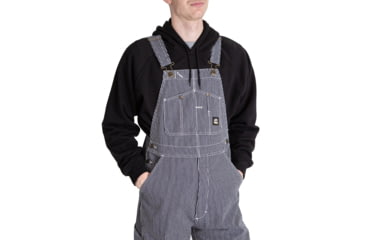 Image of Berne Boiler Unlined Bib Overall - Mens, Hickory Stripe, 54X30, B1214HSS540
