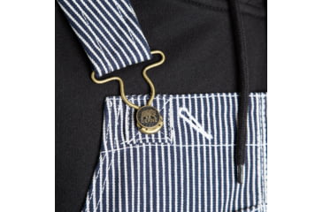 Image of Berne Boiler Unlined Bib Overall - Mens, Hickory Stripe, 54X30, B1214HSS540