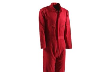 Image of Berne Deluxe Unlined Coverall - Mens, Red, 36R, Regular, 92021647364