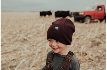 Image of Berne Heritage Knit Cuff Cap - Unisex, Maroon Black, OSFA, H150MNBR400
