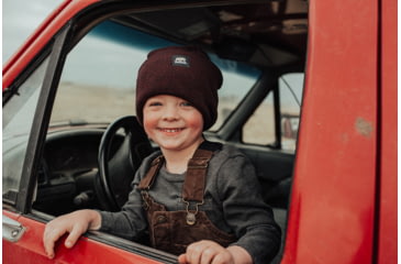 Image of Berne Heritage Knit Cuff Cap - Unisex, Maroon Black, OSFA, H150MNBR400