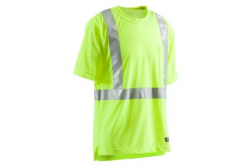 Image of Berne Hi-Vis Type R Class 2 Pocket Tee - Mens, Yellow, 4XL HVK002YWT600