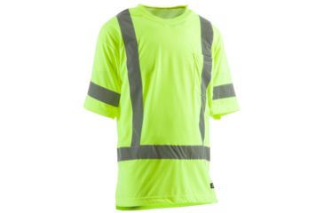 Image of Berne Hi-Vis Type R Class 3 Pocket Tee - Men's, Yellow, Medium HVK007YWR400