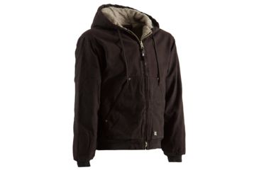 Image of Berne High Country Hooded Jacket - Sherpa Lined - Mens, Dark Brown, Medium HW430DBNR400