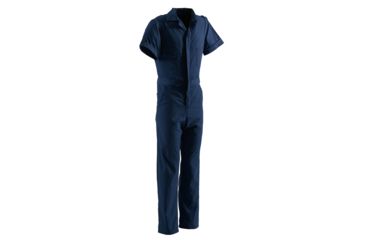 Image of Berne Poplin Short Sleeve Coverall - Mens, Navy, Extra Large P700NVS480