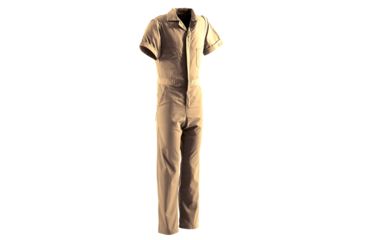 Image of Berne Poplin Short Sleeve Coverall - Mens, Tan, 2XL P700TNT520