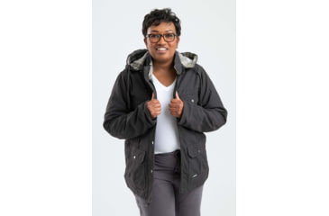 Image of Berne Washed Barn Coat - Women's, Small, Regular, Titanium, 92021365718