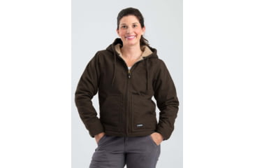 Image of Berne Washed Hooded Coat - Women's, Dark Brown, Small, Regular, 92021323848