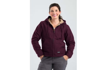 Image of Berne Washed Hooded Coat - Women's, Plum, Small, Regular, 92021324142