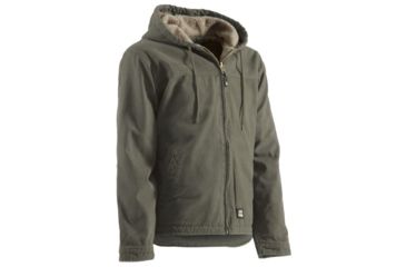 Image of Berne Washed Hooded Work Coat - Mens, Grey Stone, Large, Tall, 92021193649