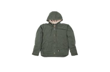 Image of Berne Washed Hooded Work Coat - Mens, Moss, 2XL, Tall, 92021324999