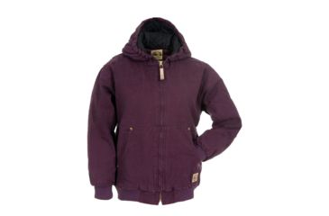 Image of Berne Youth Washed Hooded Jacket, Plum, Medium BHJ52PLMR400